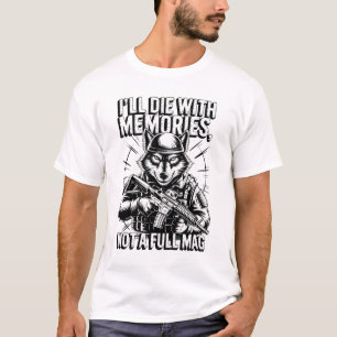 Ik sterf met herinneringen, niet met een volle wol t-shirt
