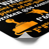 Ik sterf niet altijd in videogames, maar als ik Fu Poster (Hoek)