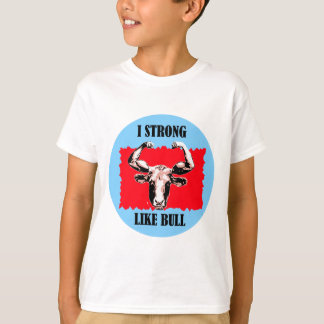 ik sterk als stier t-shirt