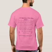 Ik steun 2 t-shirt (Achterkant)