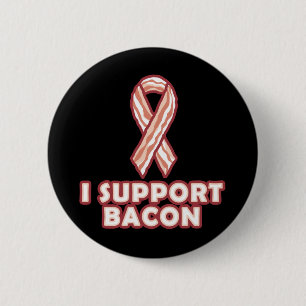 Ik steun Bacon Ronde Button 5,7 Cm
