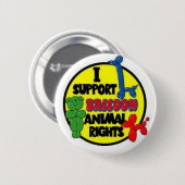 Ik steun ballondierrechten Button (Voorkant /achterkant)