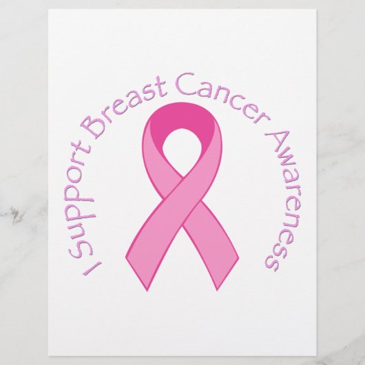 Ik steun borstkankerbesef flyer (Voorkant)