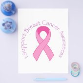 Ik steun borstkankerbesef flyer (Enkel)