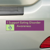 Ik steun Bumpersticker voor bewustwording bij eets (Op auto)