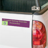Ik steun Bumpersticker voor bewustwording bij eets (Op Truck)