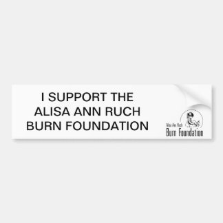 IK STEUN DE ALISA EN RUCH BURN FOUNDATION BUMPERSTICKER