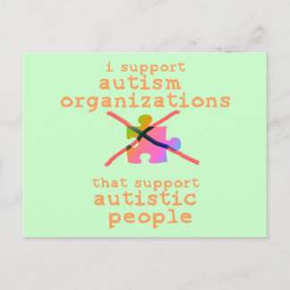 Ik steun de Briefkaarten van Autisme Organisaties