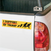 Ik steun de Grote Muur van Trump -.png Bumpersticker (Op Truck)
