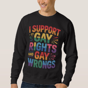 Ik steun de rechten en ongelijkheden van homo's LG Trui