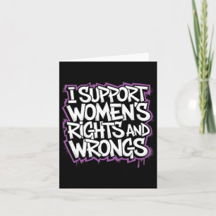 Ik steun de Sticker voor vrouwenrechten Kaart