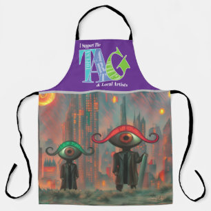 Ik steun de Topeka Art Guild Design Schort