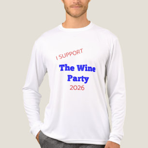 Ik steun de wijnpartij 2026 Funny verkiezings T-sh Tri-Blend Shirt
