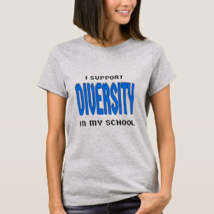Ik steun Diversiteit in Mijn School T-shirt
