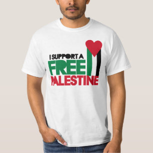 Ik steun een vrije palestine t-shirt