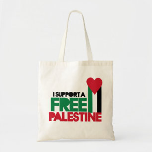 Ik steun een vrije palestine tote bag
