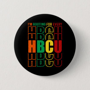 Ik steun elke Hbcu Black History Month Gra Ronde Button 5,7 Cm