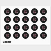 ik steun en abet abortus Sierkussen Ronde Sticker (Vel)