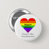 Ik steun goedkeuring ronde button 5,7 cm (Voorkant /achterkant)