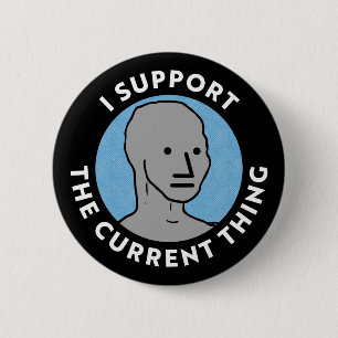 Ik steun het huidige NPC-logo Ronde Button 5,7 Cm