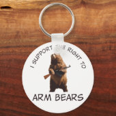 Ik steun het recht om de Beren te wapenen Sleutelhanger (Voorkant)