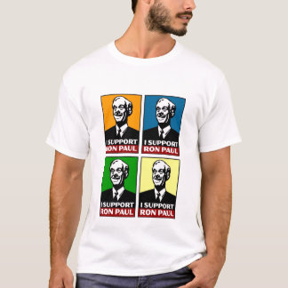 Ik steun het Shirt van Ron Paul Quad