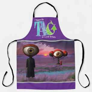 Ik steun het Topeka Art Guild Design Apron Schort