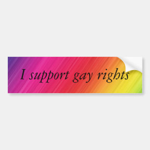 Ik steun homorechten bumpersticker