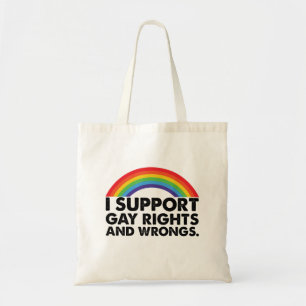 Ik steun homorechten en homoseksuelen tote bag