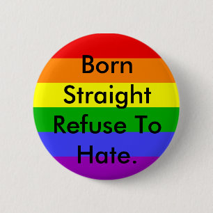 Ik steun homo's! ronde button 5,7 cm