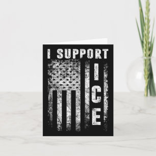 Ik steun ICE, immigratie officieren Amerikaanse vl Kaart