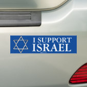 Ik steun Israel Bumper Stiker Bumpersticker (Op auto)