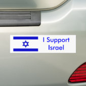 Ik steun Israël Bumpersticker (Op auto)