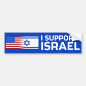 Ik steun Israël Bumpersticker (Voorkant)