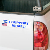 Ik steun Israël! Bumpersticker (Op Truck)