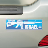 Ik steun Israël Bumpersticker (Op auto)