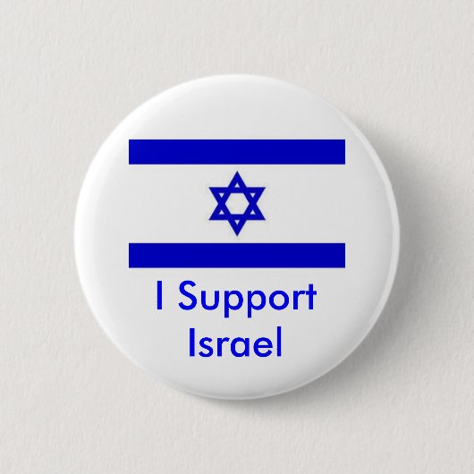 Ik steun Israël Ronde Button 5,7 Cm (Voorkant)