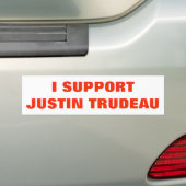 Ik steun Justin Trudeau Support Canada Unique Bumpersticker (Op auto)