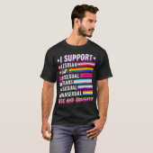 Ik steun LGBTQ Pride T-shirt (Voorkant volledig)