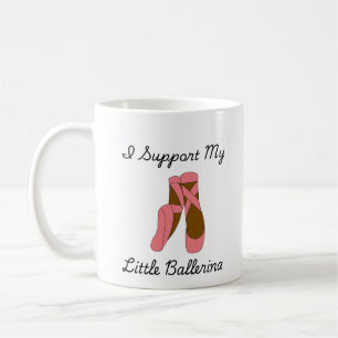 Ik steun mijn kleine ballerina koffiemok