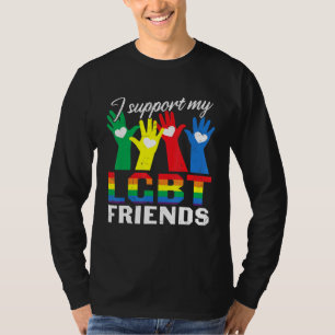 Ik steun mijn linkse vrienden die best bevriende v t-shirt