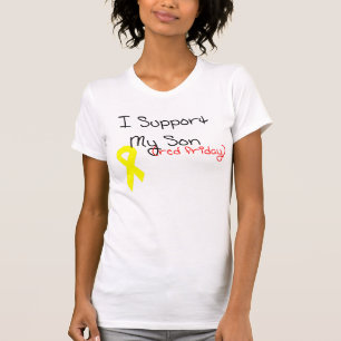 Ik steun mijn zoon t-shirt