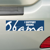IK STEUN OBAMA BUMPERSTICKER (Op auto)
