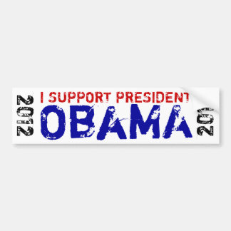 Ik steun President Obama 2012 Bumpersticker