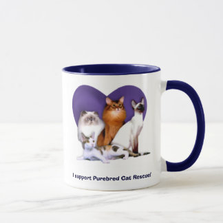 Ik steun Purebred Cat Rescue! Mok