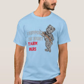 Ik steun Recht op Beren grappig t-shirt (Voorkant)