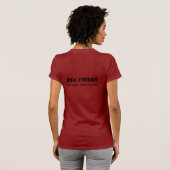 Ik steun RED FRIDAY T-shirt (Achterkant volledig)