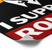 Ik steun RON PAUL 2012 voor PRESIDENT Poster (Hoek)