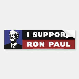 Ik steun Ron Paul - Blue Bumpersticker