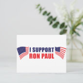 Ik steun Ron Paul! Briefkaart (Staand voorkant)